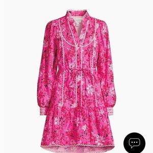 Lilly Pulitzer Arletta dress size 16 XL NWT Pink Floral Dress MSRP 268